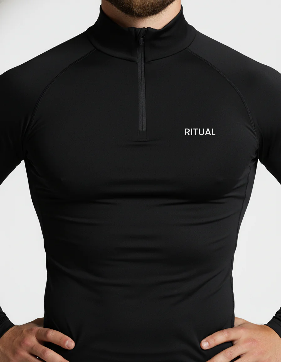 RITUAL COMPRESSION QUARTER ZIP LOGO - Image 4